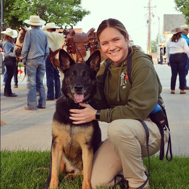 Danielle and her K9